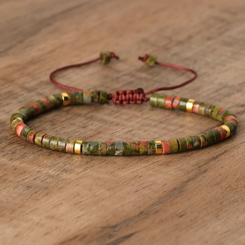 Seraphina - Braided Natural Stone Bead Bracelet for Women