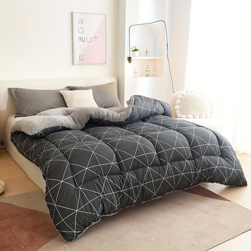 All-Season Geometric Duvet Insert - Comfort