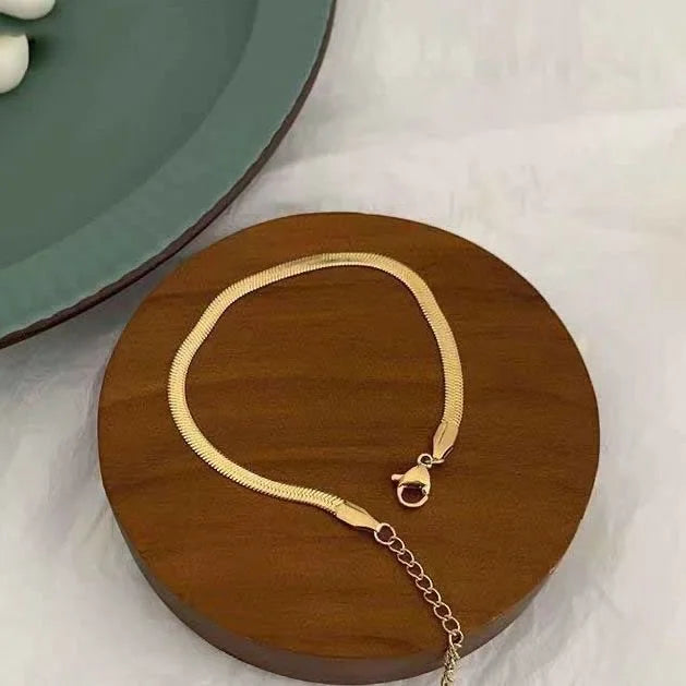 Isolde Snake Anklet - Gold or Silver