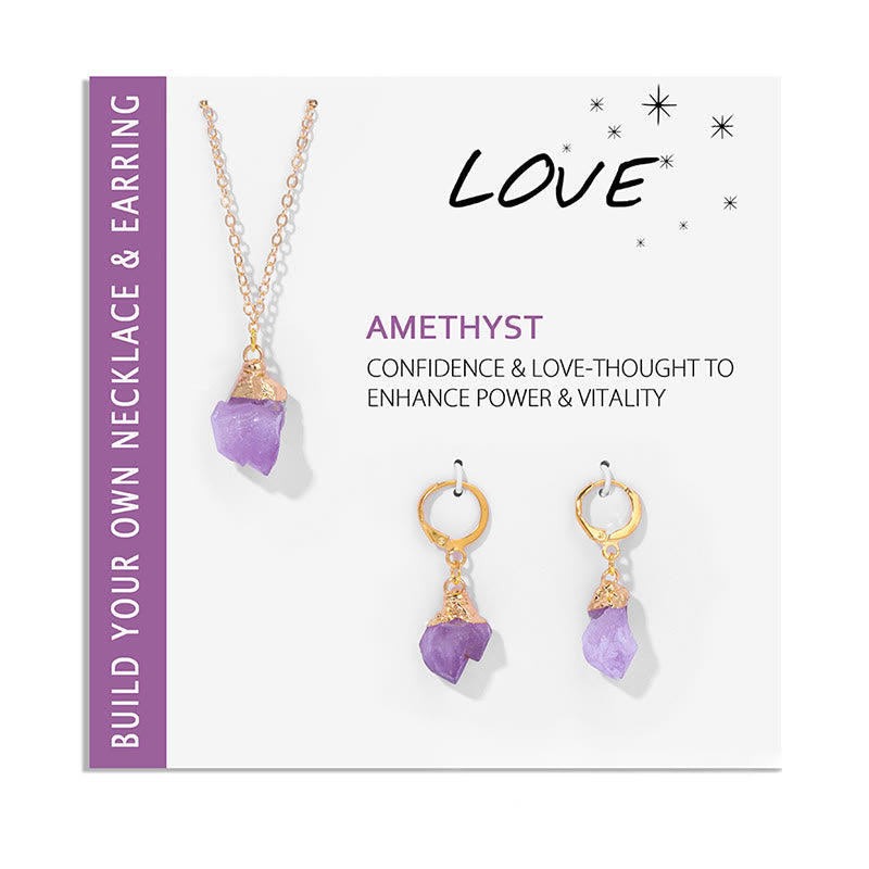 Elara - Crystal Necklace & Earrings Set for Women