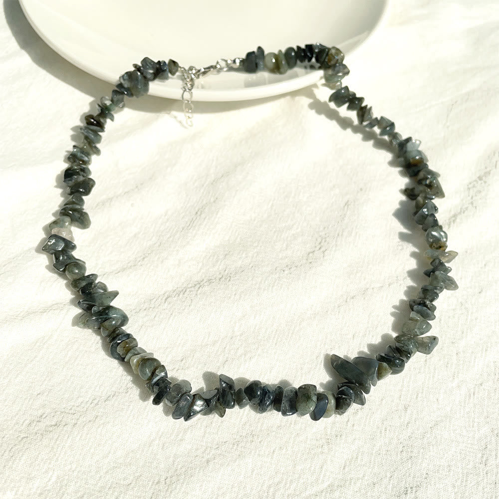 Lina - Elegant Polished Crystal Gemstone Necklace for Women