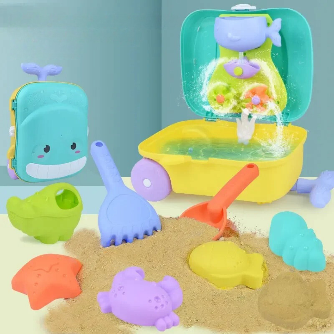 BeachBuddy Trolley - Pull-Along Beach and Sand Toy Set for Kids