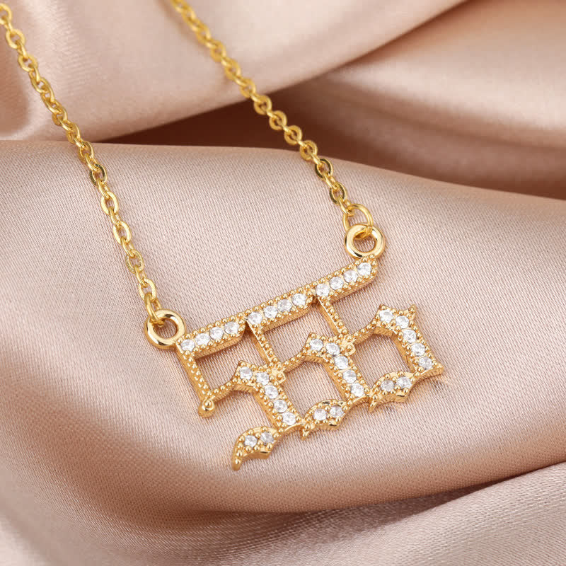 Zirconia - Angel Numbers Necklace for Women