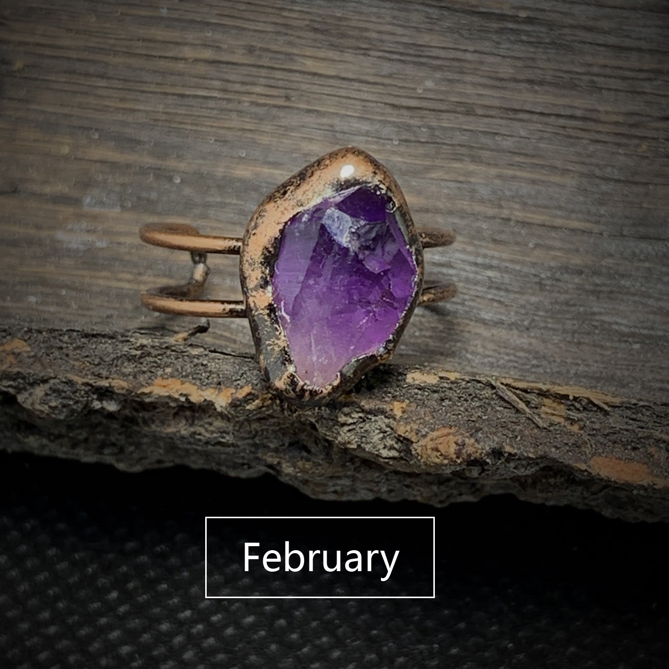Selina - Natural Raw Birthstone Ring for Women
