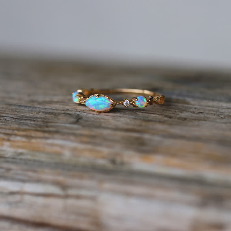 Isabella - Vintage Opal Ring of Love and Sincerity for Women