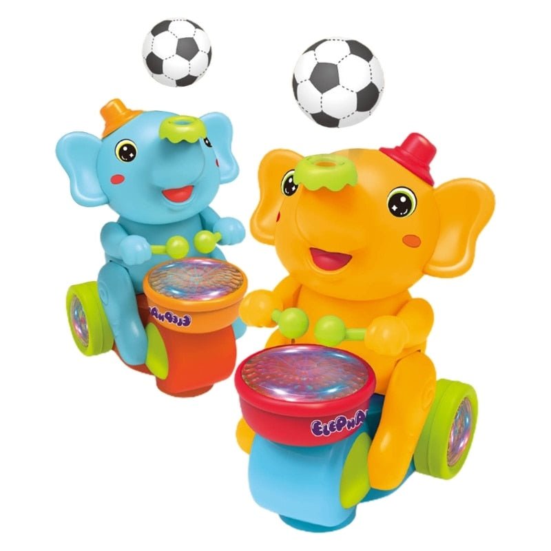 MelodyMate Elephant Drum - Musical Learning Toy for Babies