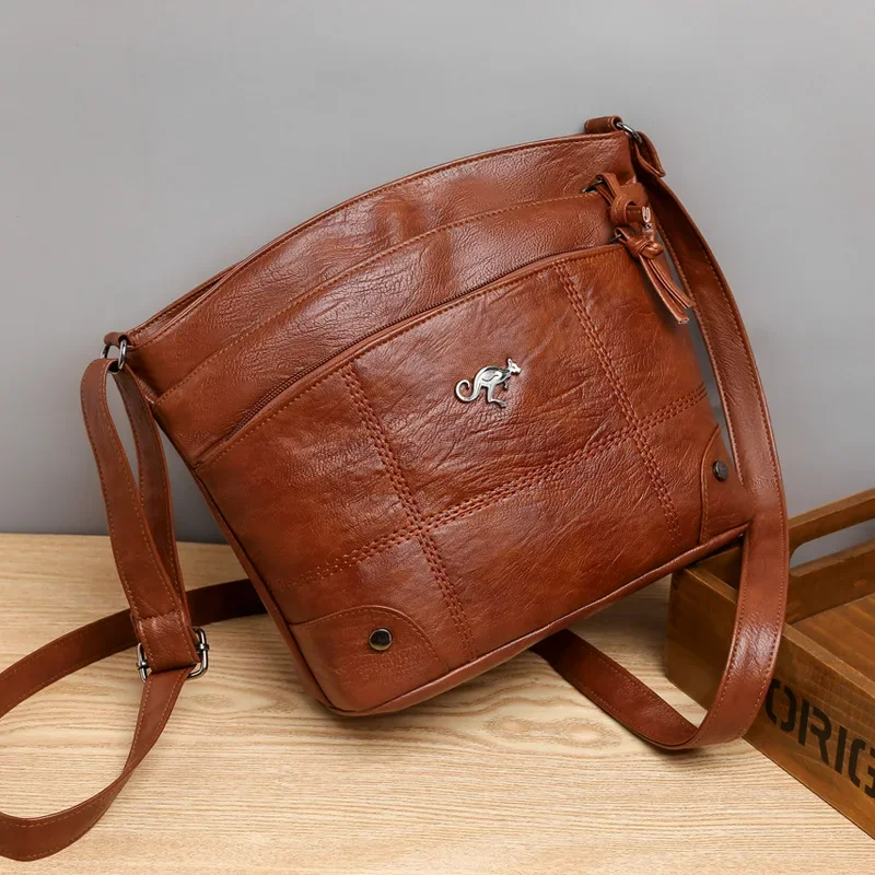 LuxuryCarry - Spacious Vegan Leather Shoulder Bag