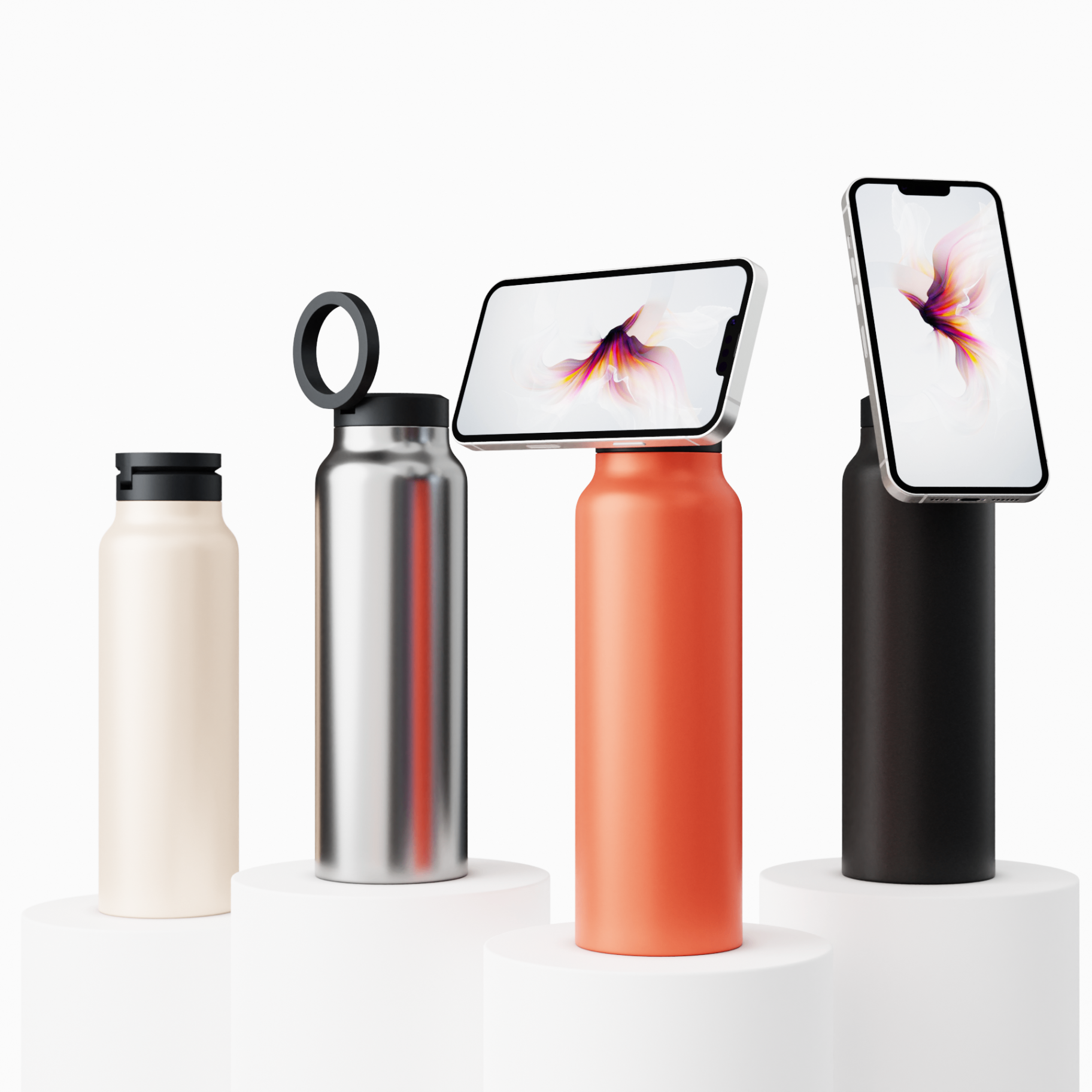 HydroSnap - Water Bottle with Magnetic Phone Mount