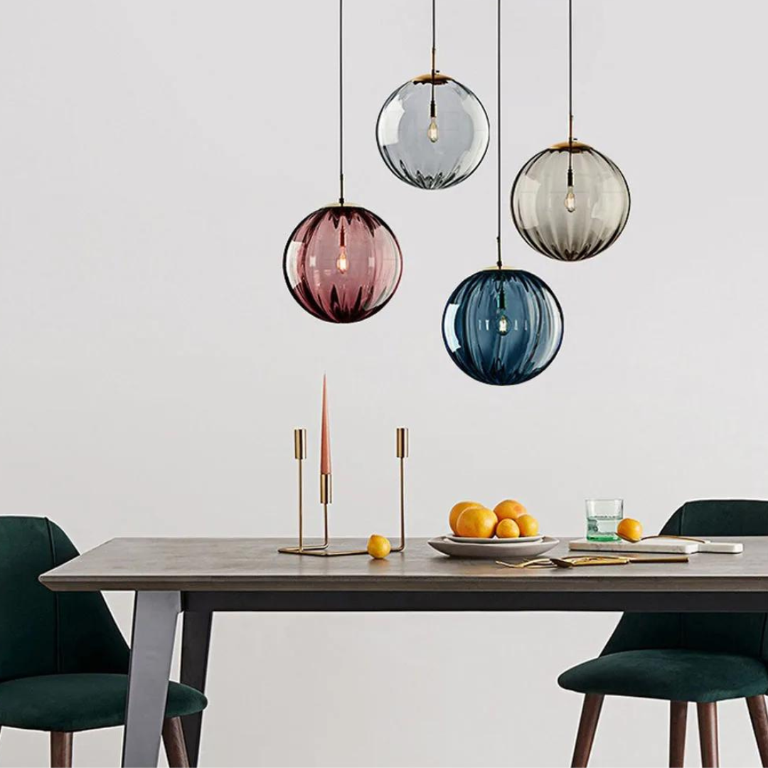 Glass Globe Pendant Lamp - Luxe Ceiling Light
