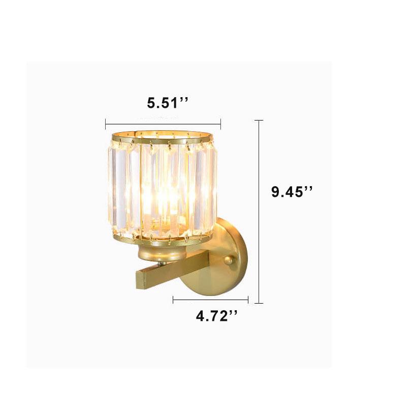 Cristalux Crystal Wall Lamp - Modern LED Sconce
