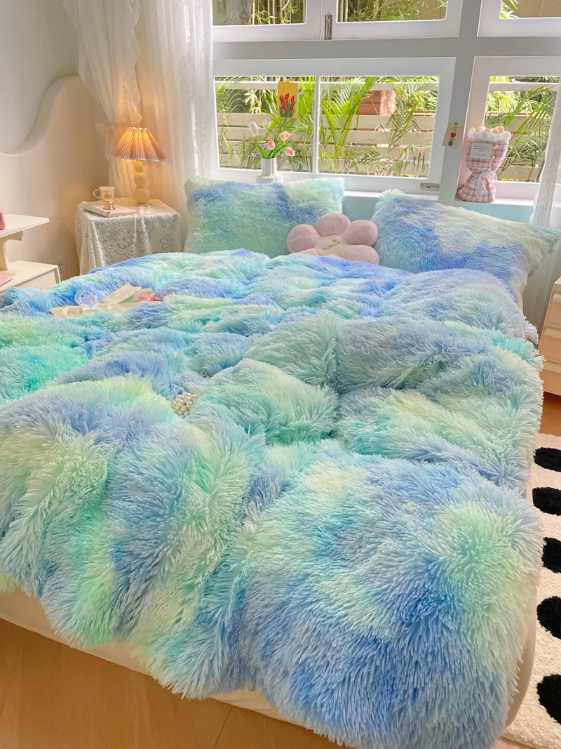 FluffCandy Duvet Set - Long-Hair Winter Warmth