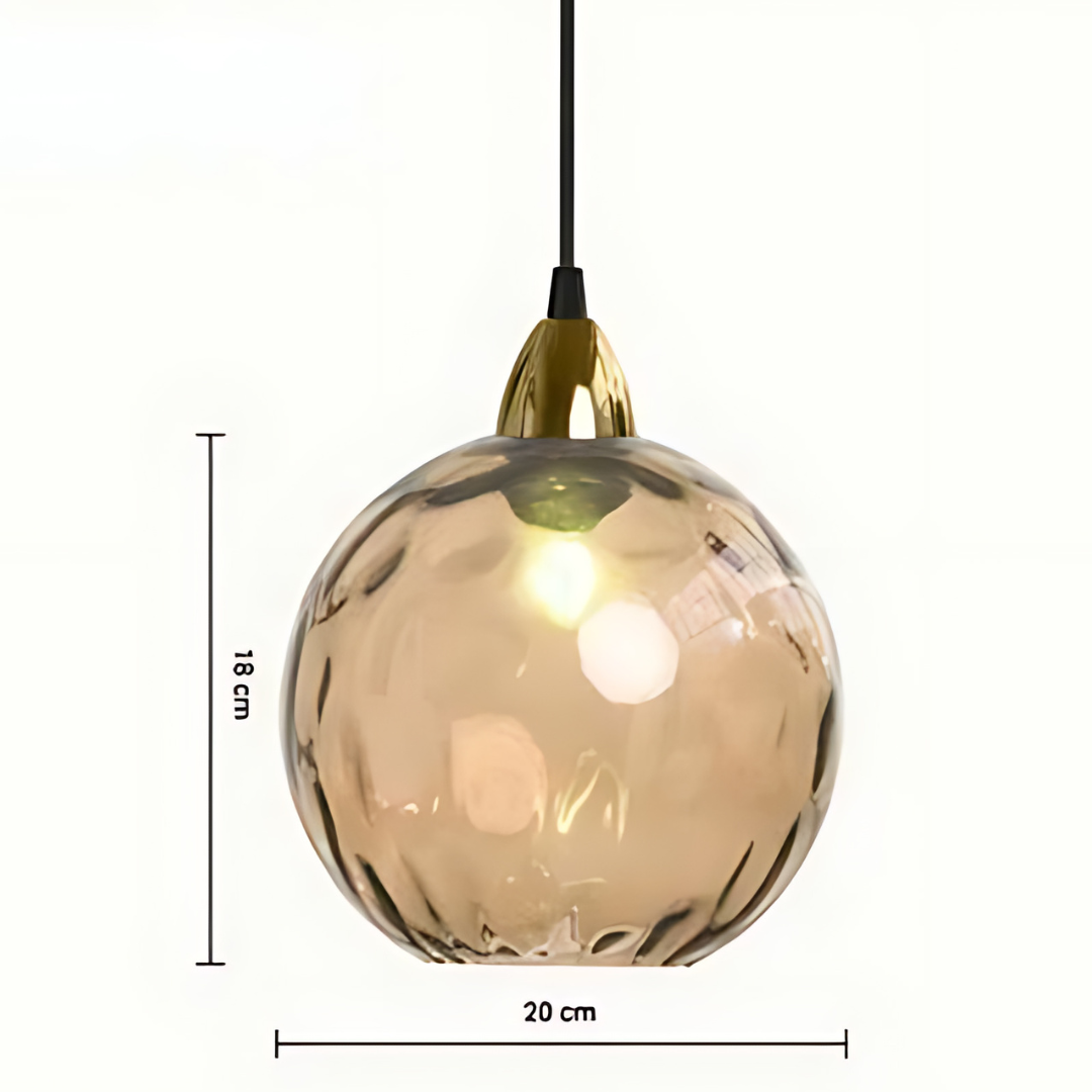 Glass Globe Pendant Lamp - Luxe Ceiling Light