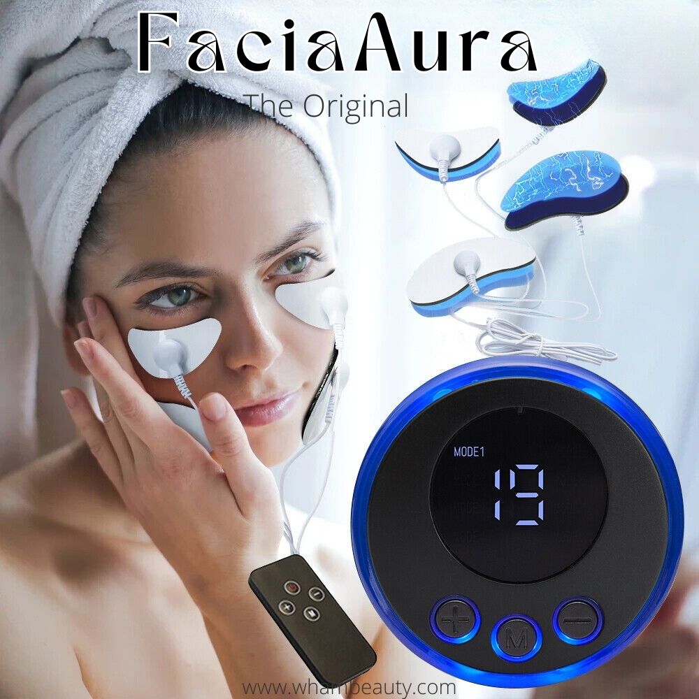 GlowSense Facial Massage Device with 8 Modes and 19 Speeds