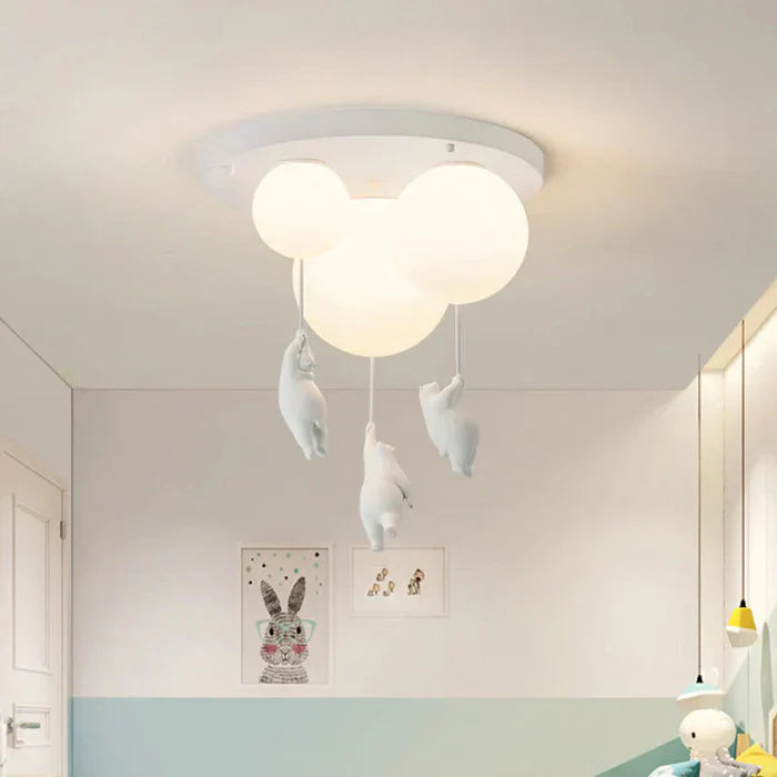CloudBear - Playful Kids Ceiling Lamp with Balloon