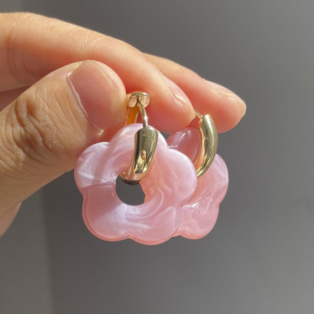 Valeria - Gold Flower Earrings for Women