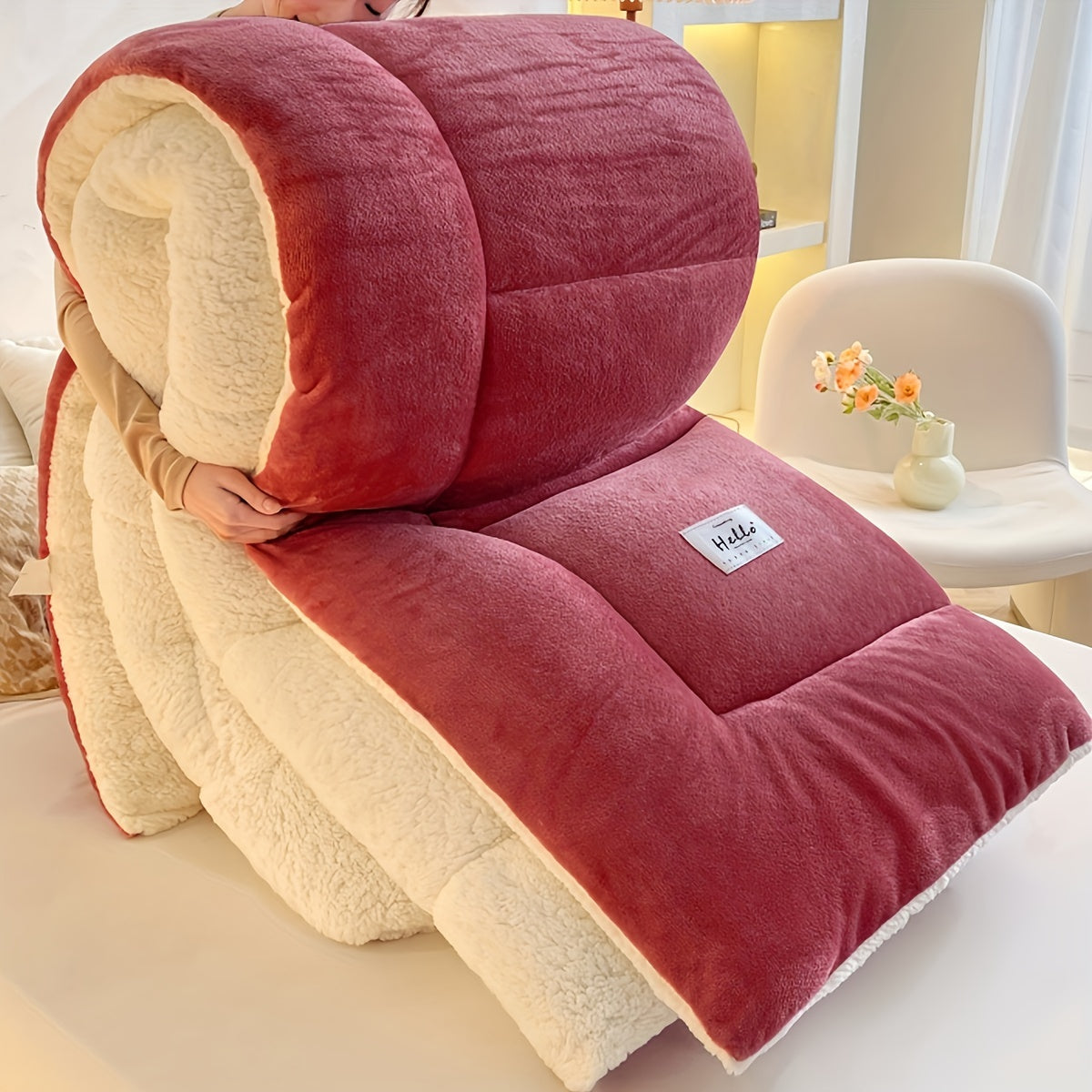 Cabin Sherpa Fleece Comforter - Cozy Warm