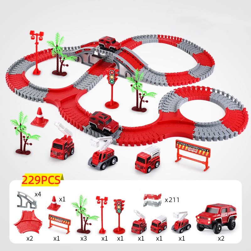 SpeedFlex - Flexible Race Track with LED Cars