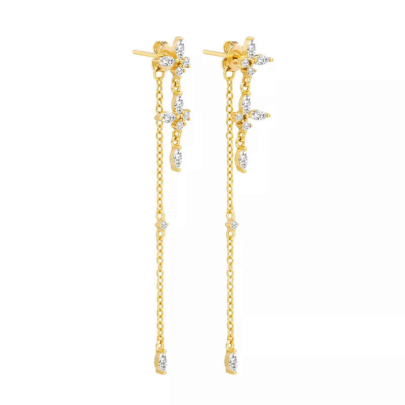 Elodie Drop Earrings - Timeless Cubic Zirconia Drops