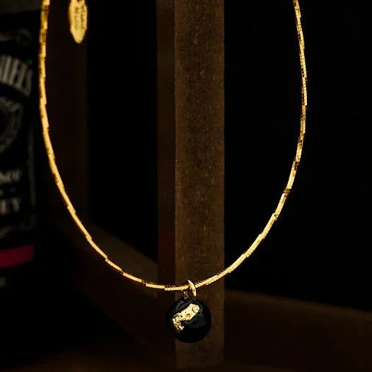 Iris - Vintage Gold-Dipped Statement Necklace for Women