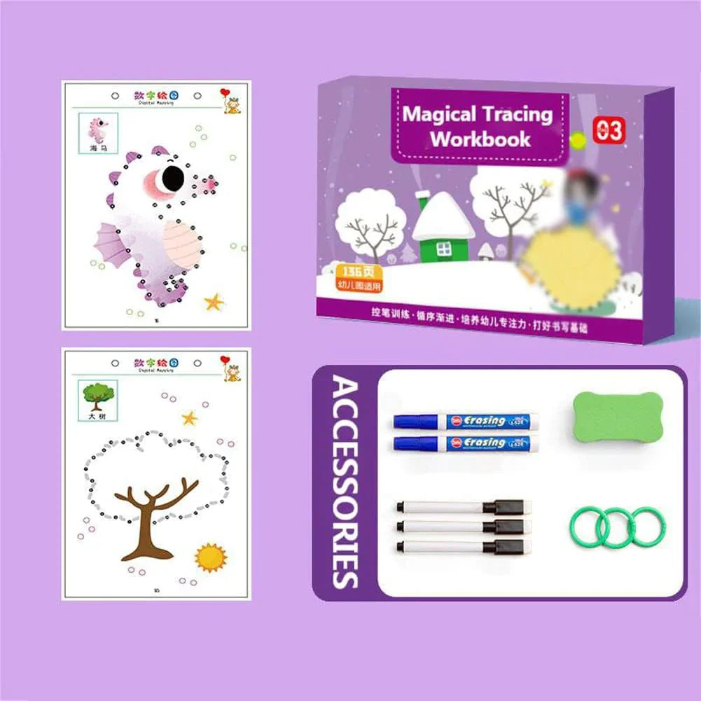 Magicbook - Reusable Kids Writing Practice Book