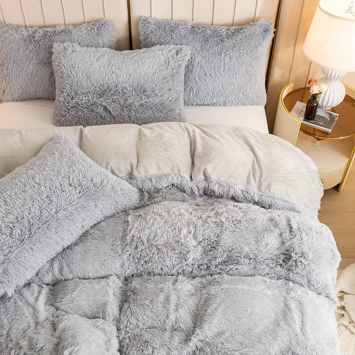 Ultra-Soft Plush Duvet Cover Set - Zipped