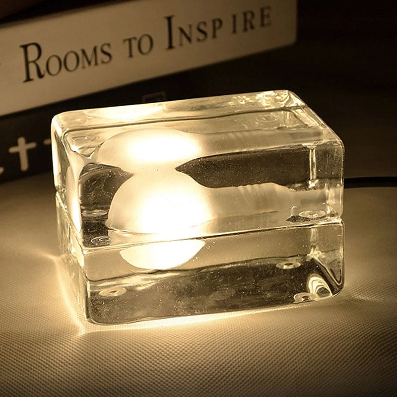 Icecube Table Lamp - Modern Ice Block Light