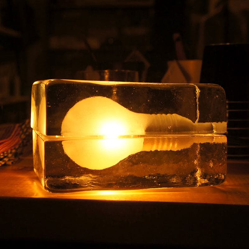Icecube Table Lamp - Modern Ice Block Light