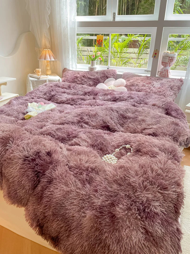 FluffCandy Duvet Set - Long-Hair Winter Warmth