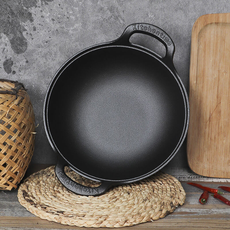 CastePrima - Cast Iron Pan with Wooden Lid