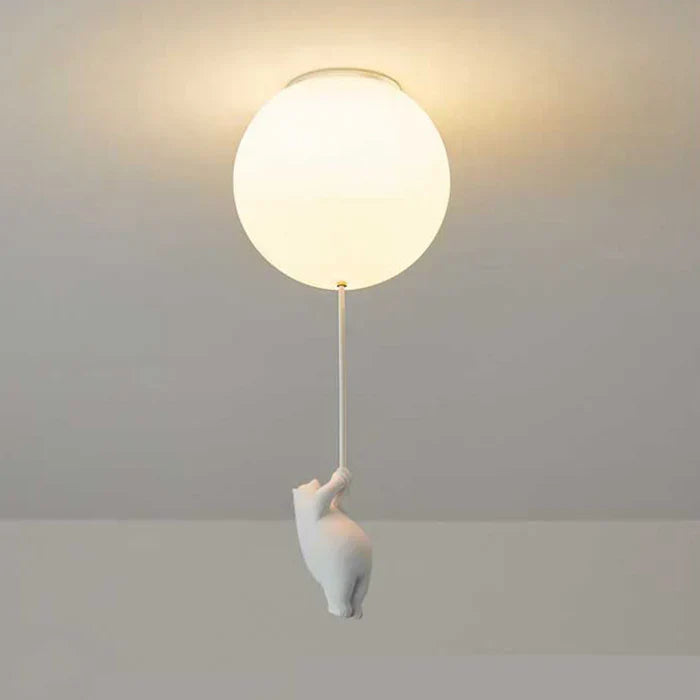 CloudBear - Playful Kids Ceiling Lamp with Balloon