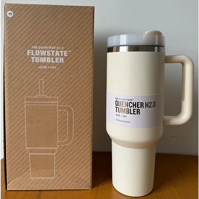 HydratePro Tumbler - 1180ml Insulated FlowState Bottle