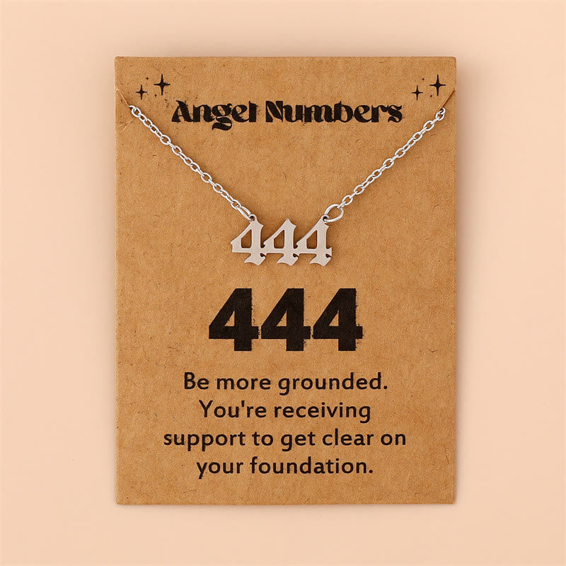 Celestia - Stainless Steel Angel Numbers Necklace for Women