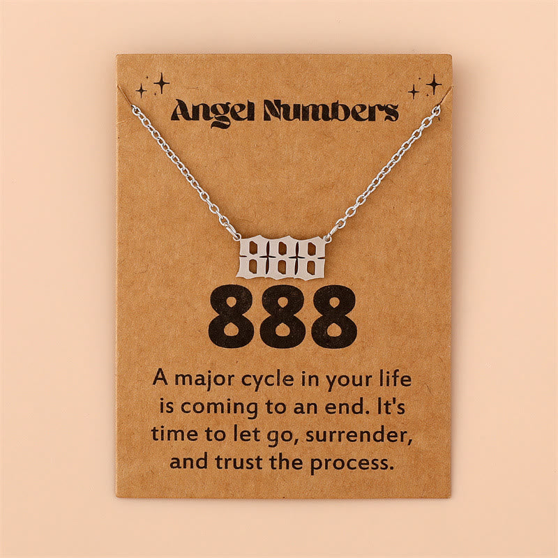 Celestia - Stainless Steel Angel Numbers Necklace for Women
