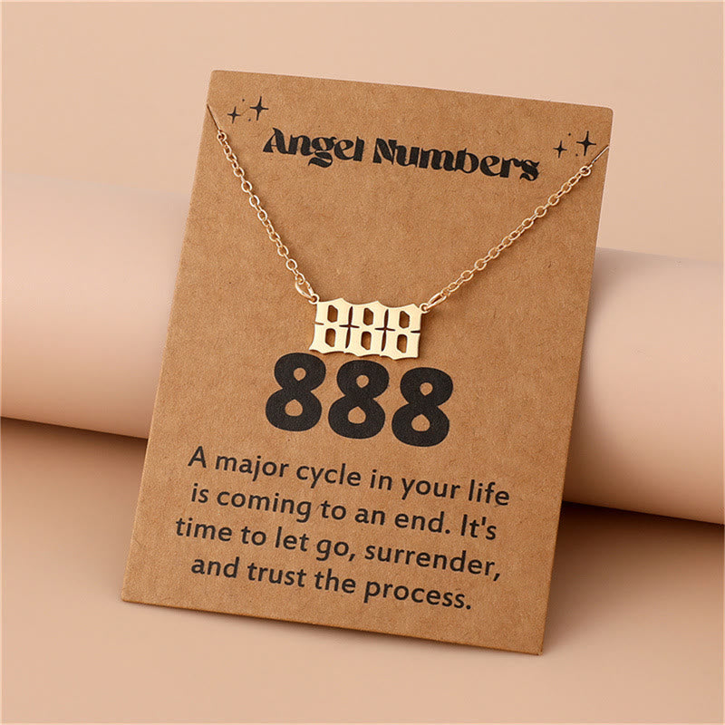 Celestia - Stainless Steel Angel Numbers Necklace for Women