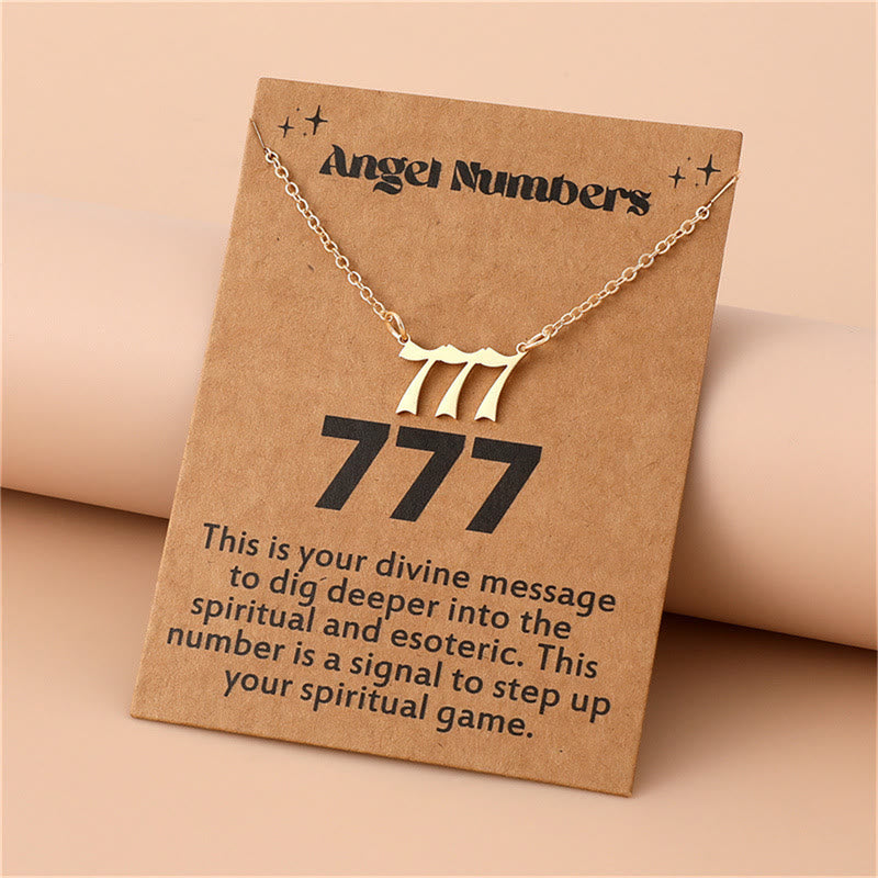 Celestia - Stainless Steel Angel Numbers Necklace for Women