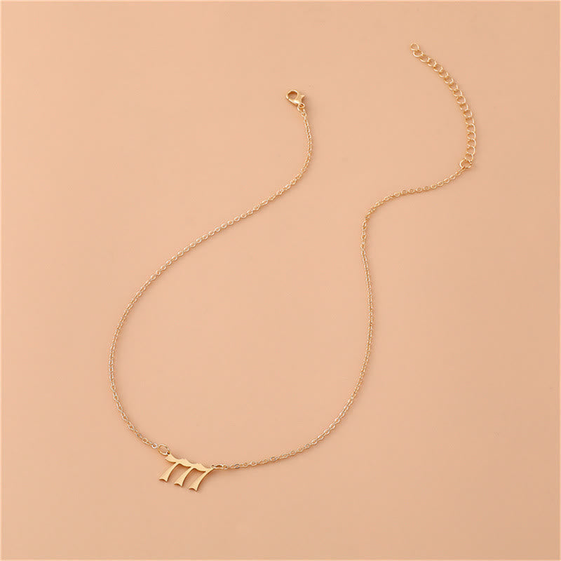 Celestia - Stainless Steel Angel Numbers Necklace for Women