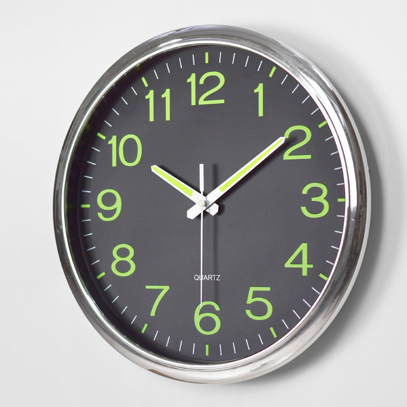 Silent Classroom Clock 30cm - Glow-in-Dark Clock