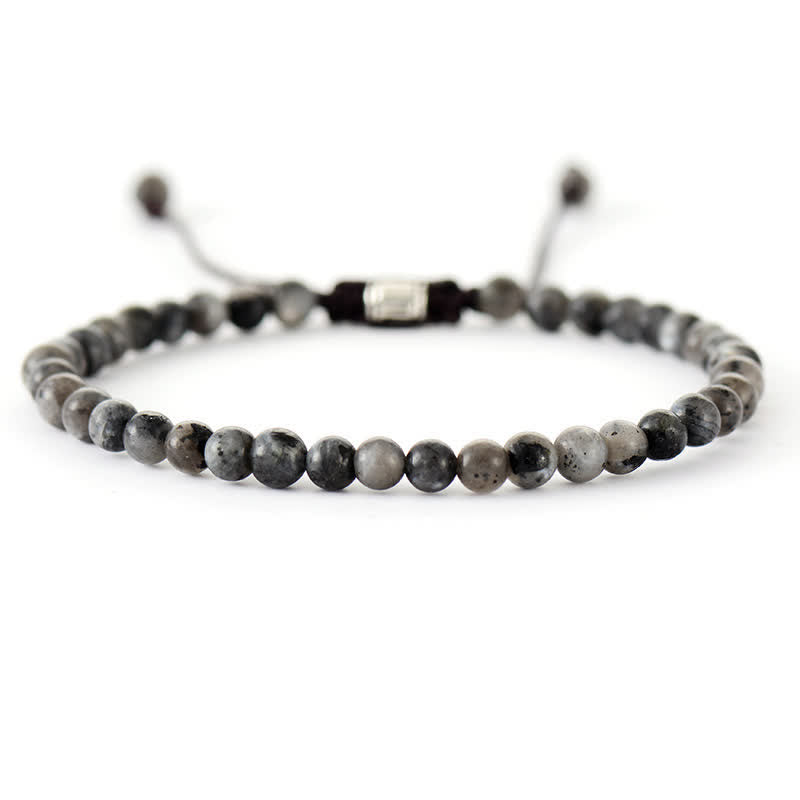 Aisha - Adjustable Braided Gemstone Bracelet for Women