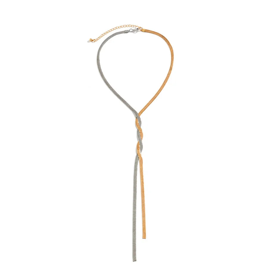 FlexiChain Necklace - Adjustable Snake Chain in Gold and Silver