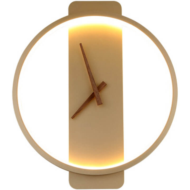 Clock-Shaped LED Wall Lamp - Modern Accent Light