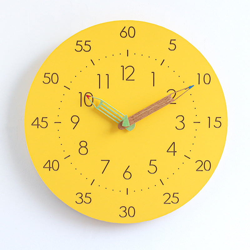 Silent Children's Wall Clock - Playful Kids Decor