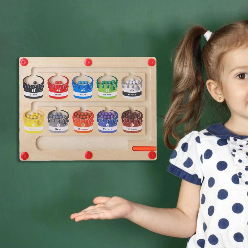ColorMaze - Magnetic Color and Number Maze for Kids