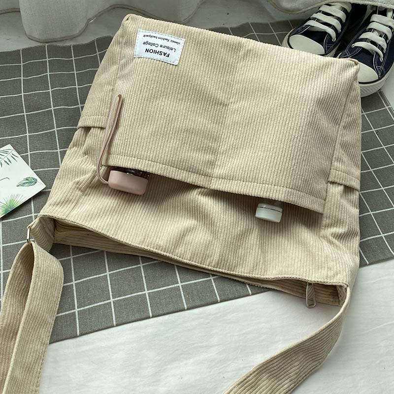 StyleLoom - Luxe Corduroy Shoulder Bag for Women
