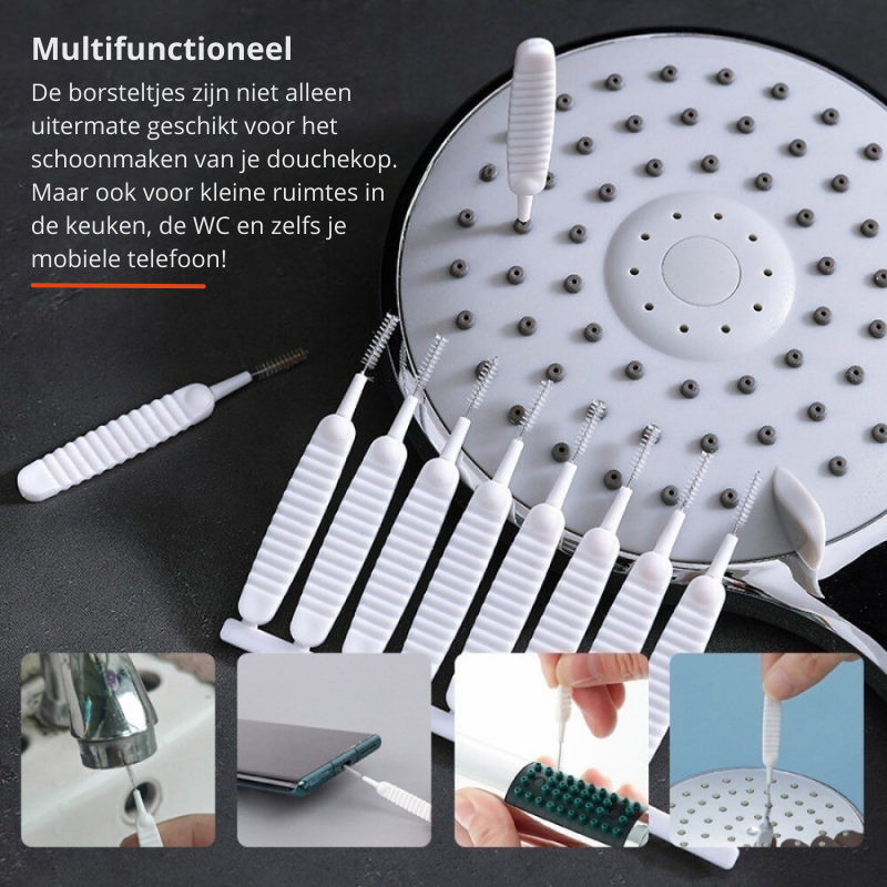 KalkBuster Brush - Cleaning Brush Set for Showerheads and Tight Spaces