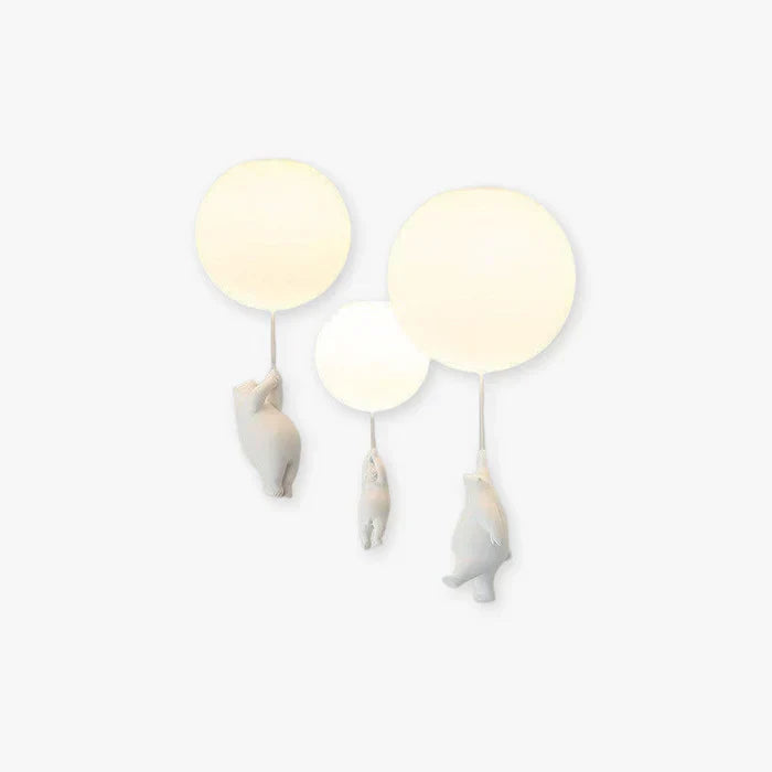 CloudBear - Playful Kids Ceiling Lamp with Balloon