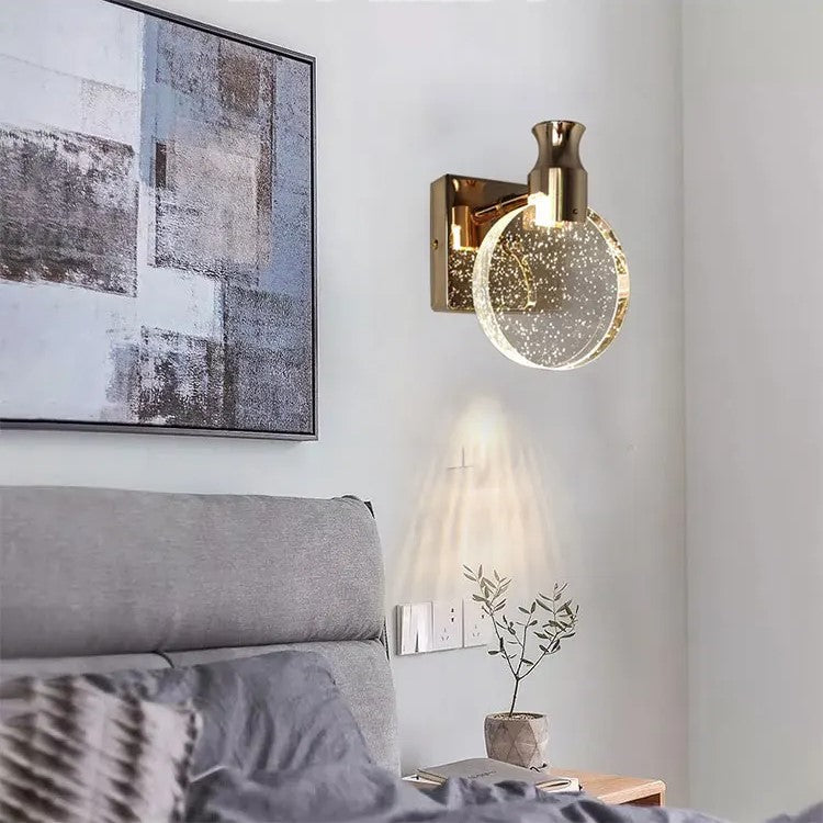 LuxeCircle Wall Lamp - Modern Round LED Sconce