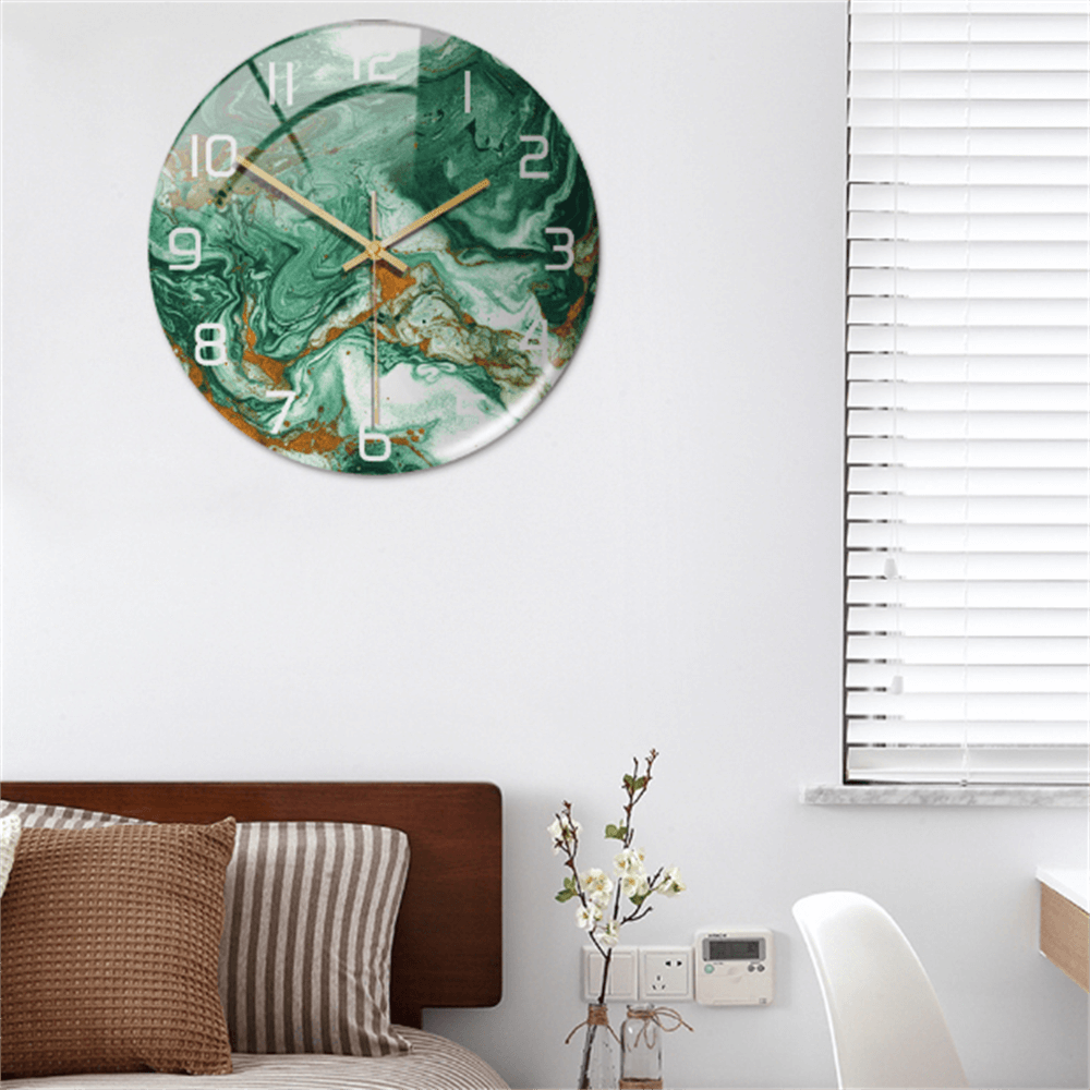 Marble Silent Wall Clock - Modern Stylish Decor