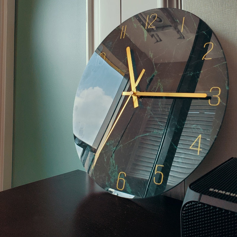 GlassArt Wall Clock - Artistic Design Timepiece