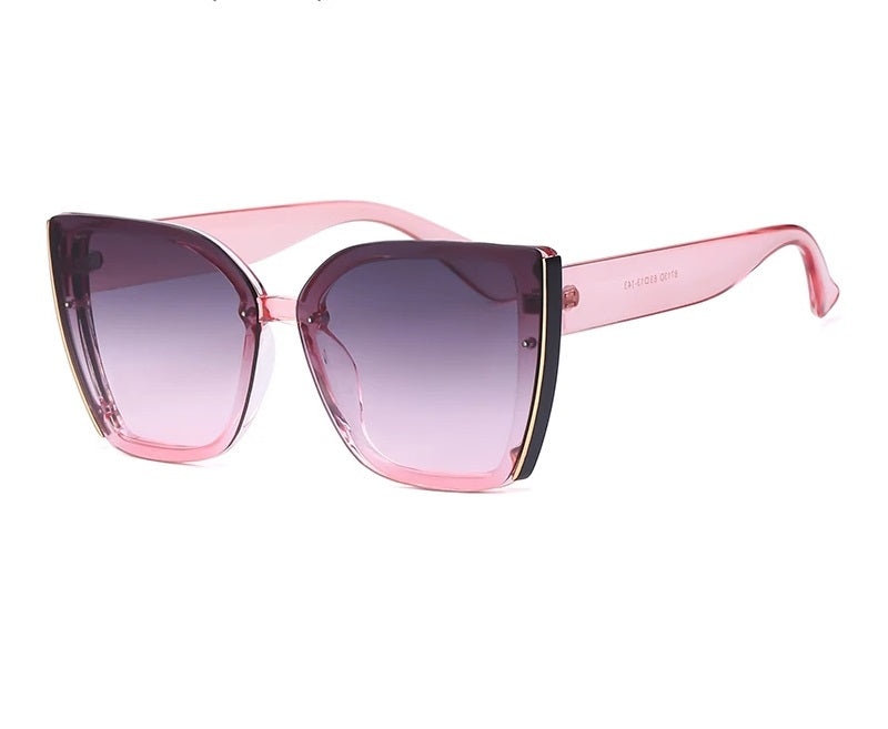 BillieShade - Square Retro Cat-Eye Sunglasses with UV Protection