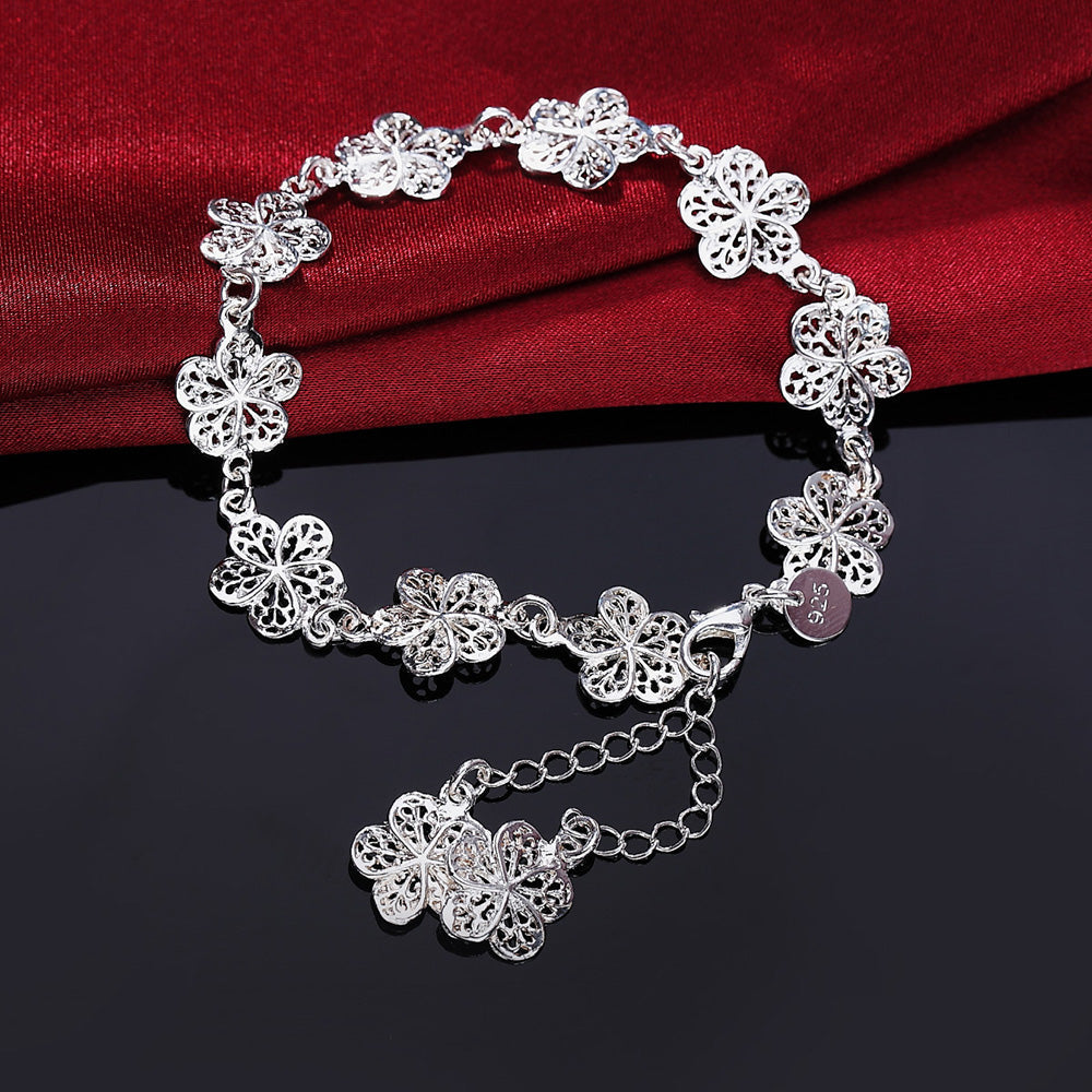 Silver Filigree - Link Bracelet for Women
